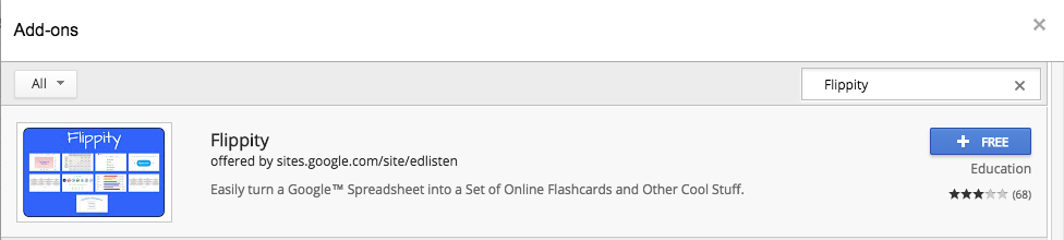 Flippity Add-ons page
